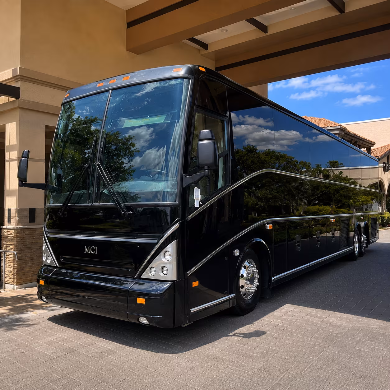 chesapeake charter bus rental exterior